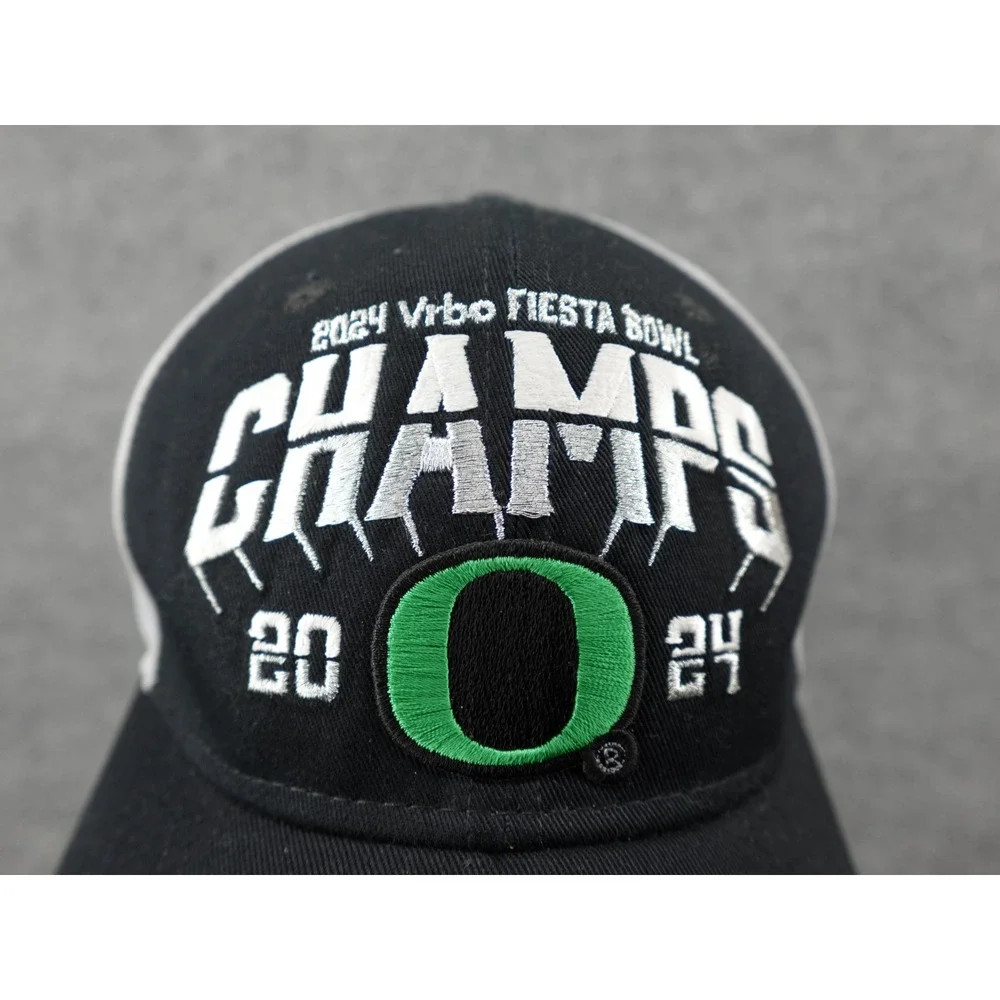 Nike Oregon Ducks 2024 Vrbo Fiesta Bowl Champions Hat Mens OS Black Grey SP24DDV